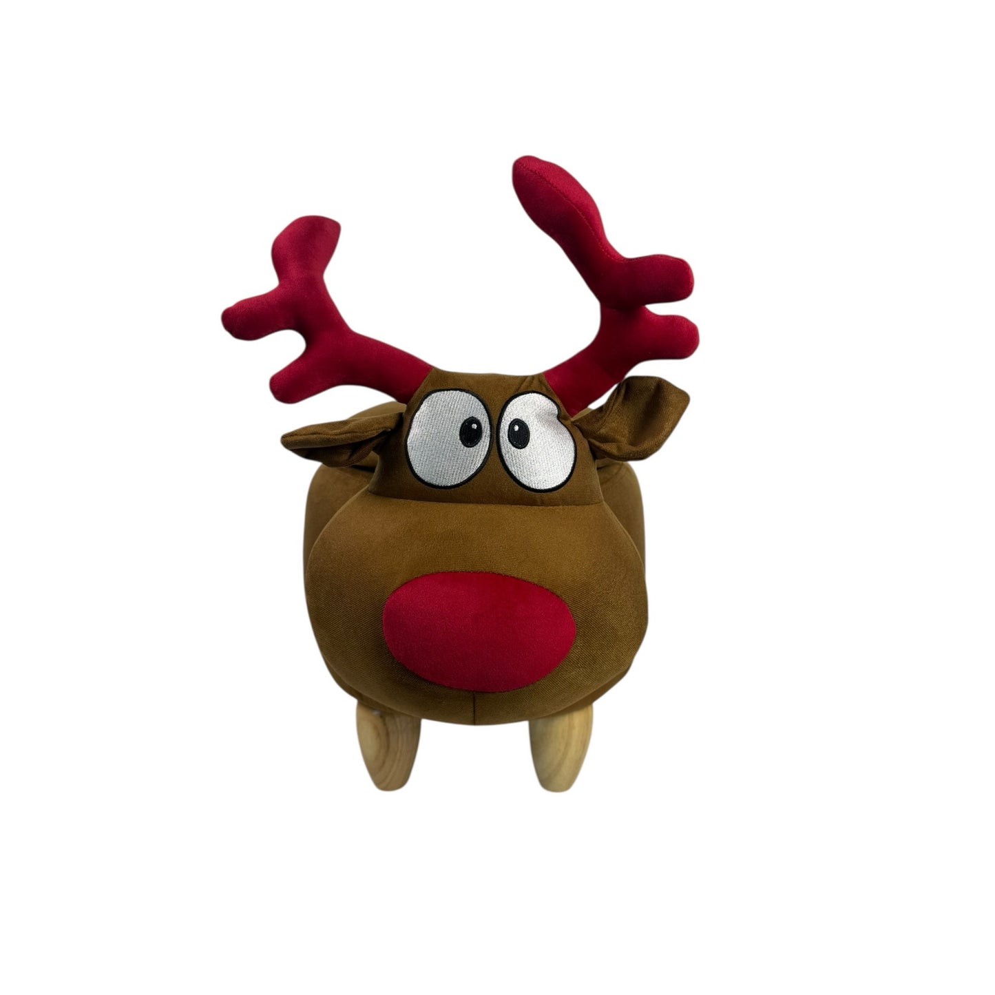 New Christmas Reindeer Footstool Ottoman with Storage Rudolf