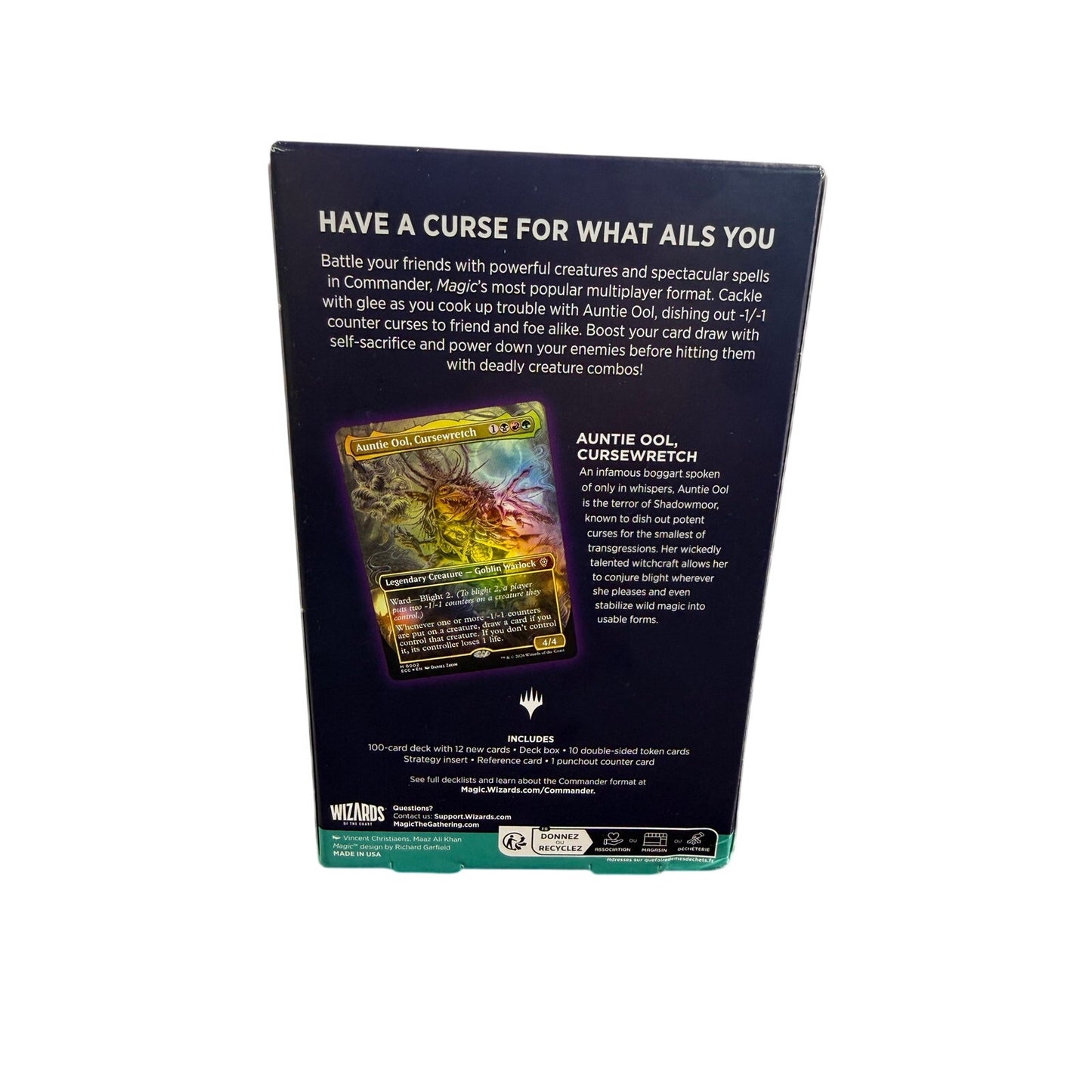 New Sealed MTG Lorwyn Eclipsed - Blight Curse Commander Deck