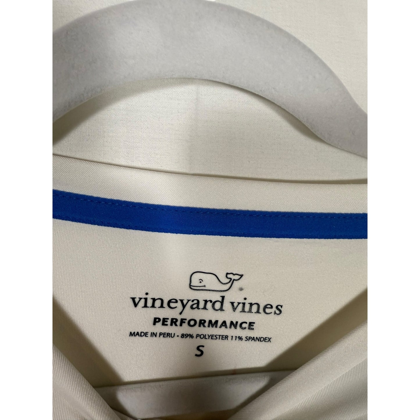 NWT Vineyard vines Men's  White Long-sleeve performance Charleston Size Small