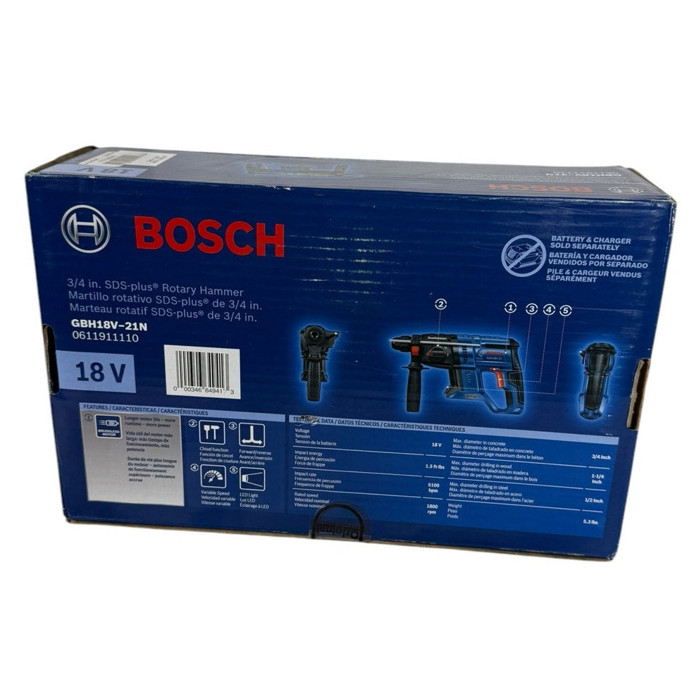 Bosch Bulldog 18-volt Sds-plus Variable Speed Cordless Rotary Hammer Drill