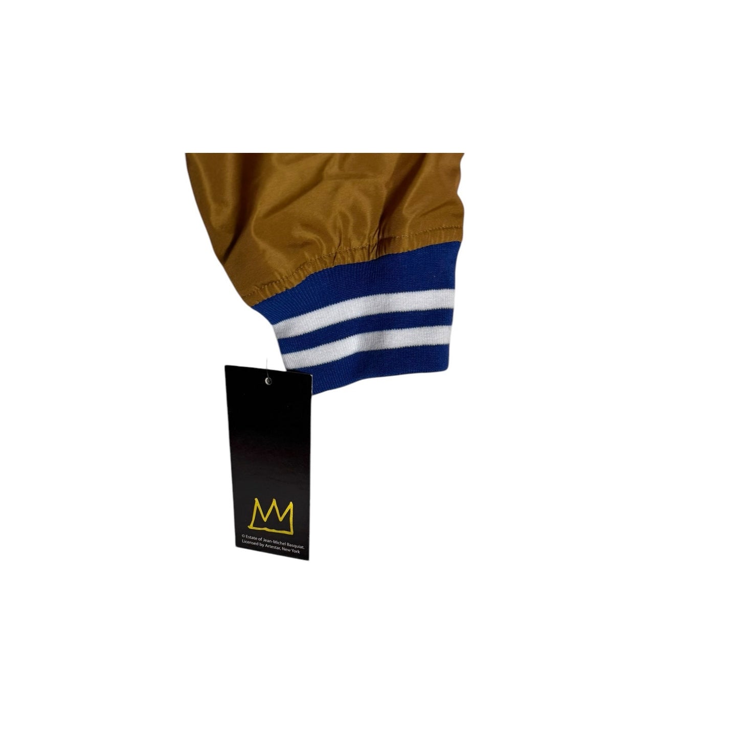 NWT Members Only Jean-Michel Basquat Blue Varsity Windbreaker Size Large