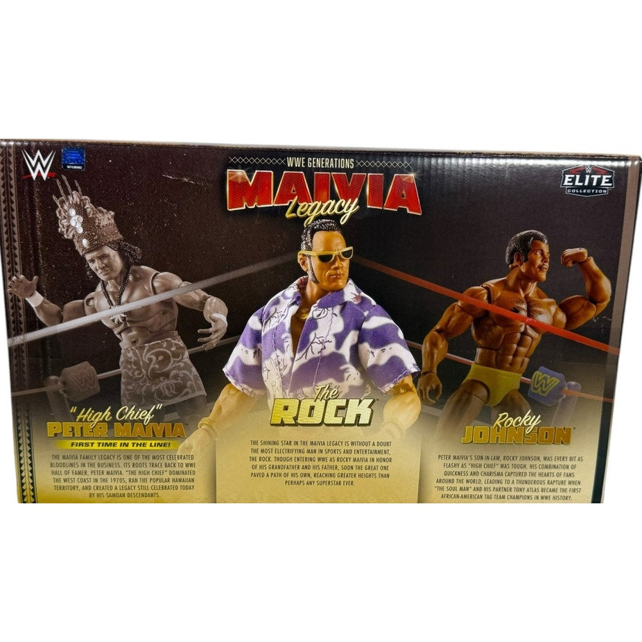 NEW WWE Generations Maivia Legacy Elite Collection The Rock Action Figure 3-Pack