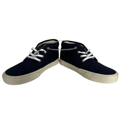 NWOT Ralph Lauren Polo Men Mid Shoes Canvas Blue size 8 Casual