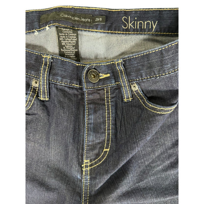 Women's Calvin Klein Skinny Jeans Dark Blue Size 29