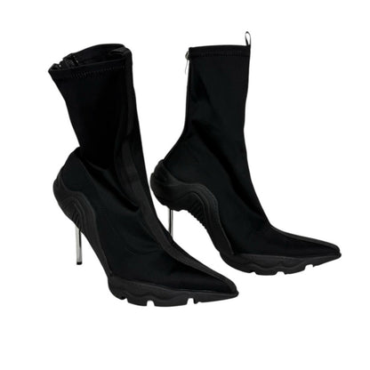 NIB Tsrenlmln Black Women's Ankle Boots Booties High Spike Stiletto Size 10