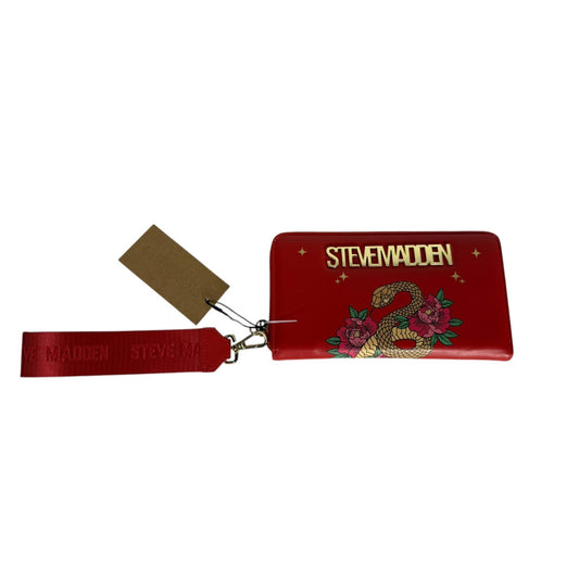 NWT Steve Madden BZIP-SN LUNAR NEW YEAR of the SNAKE Red Wristlet Wallet