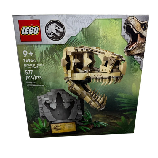 New Sealed Lego Jurassic World Dinosaur Fossils: T Rex Skull 76964 Retiring Set