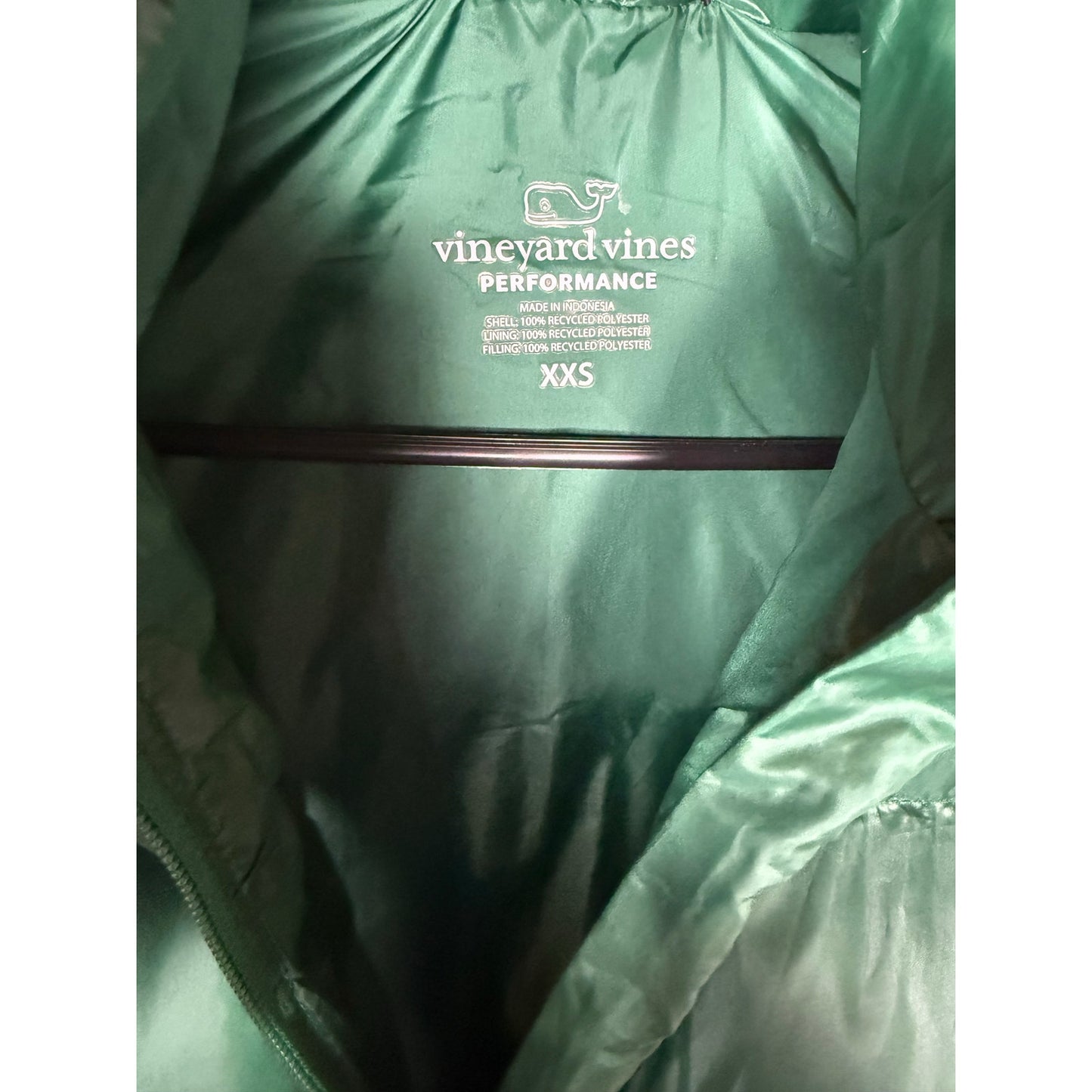 NWT Vineyard Vines Men's Oversized Puffer Vest Green XXS originally $248