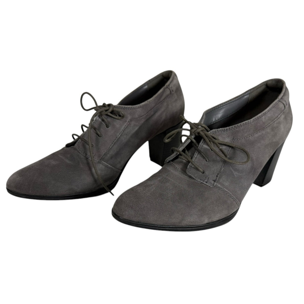 Clarks Araya Hale Boots Women's 10M Gray Suede Ankle Bootie