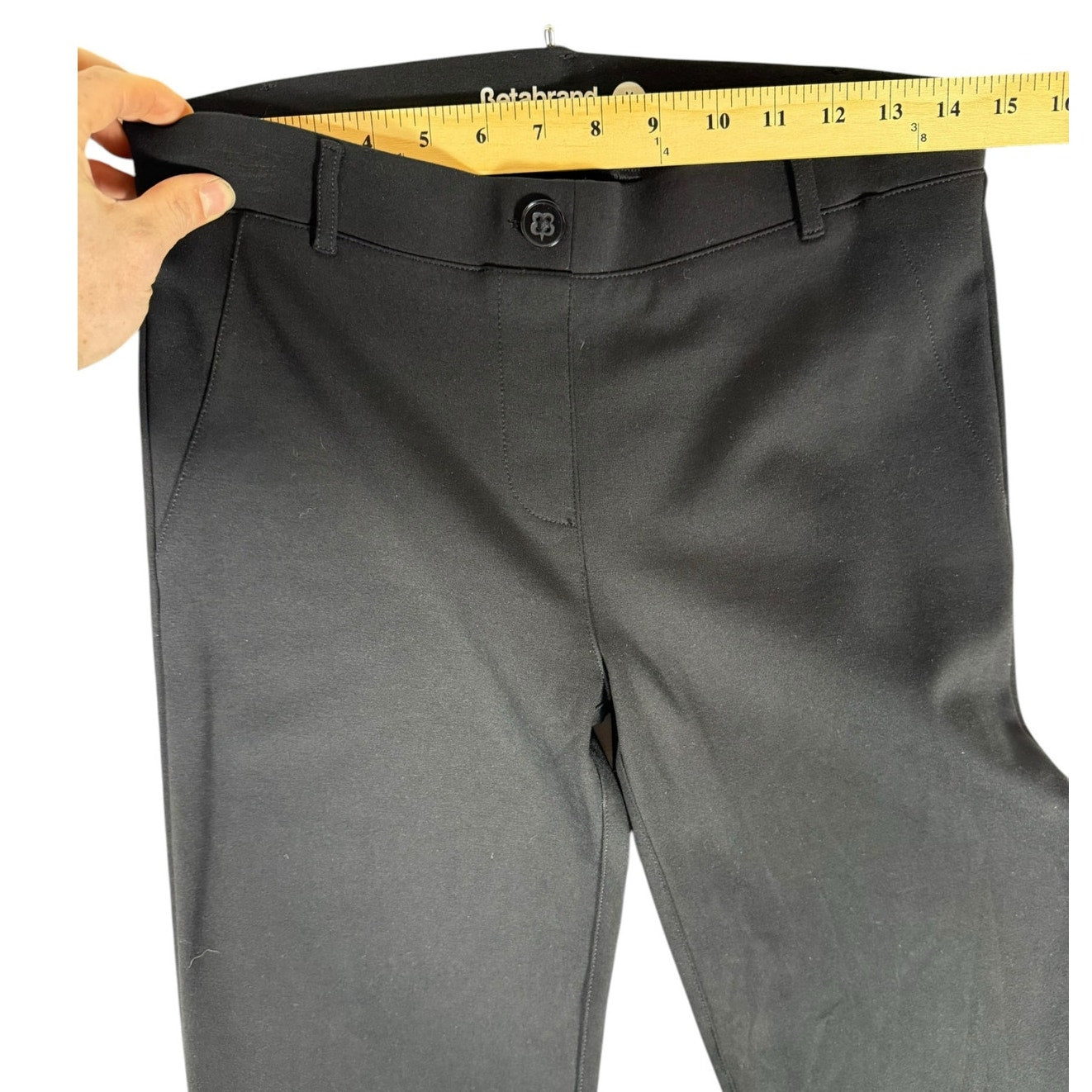 Betabrand Slacks Women 28 Black stretch Dress Comfortable