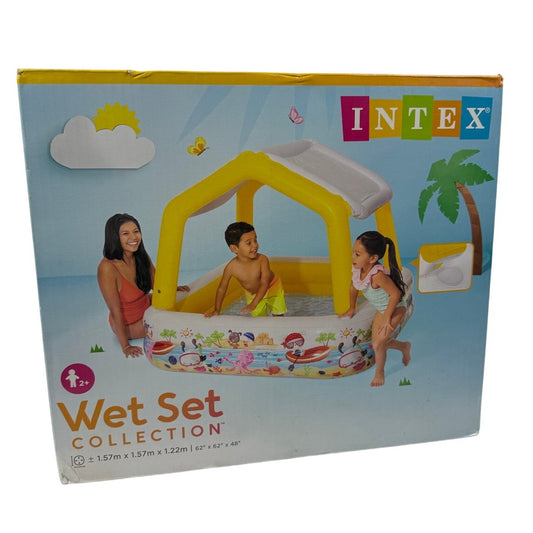 New in Box intex wet set pool with sun shade