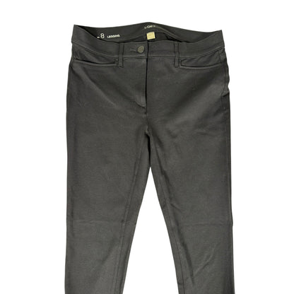Loft Leggings Women's 8 Black Ankle Mid Rise