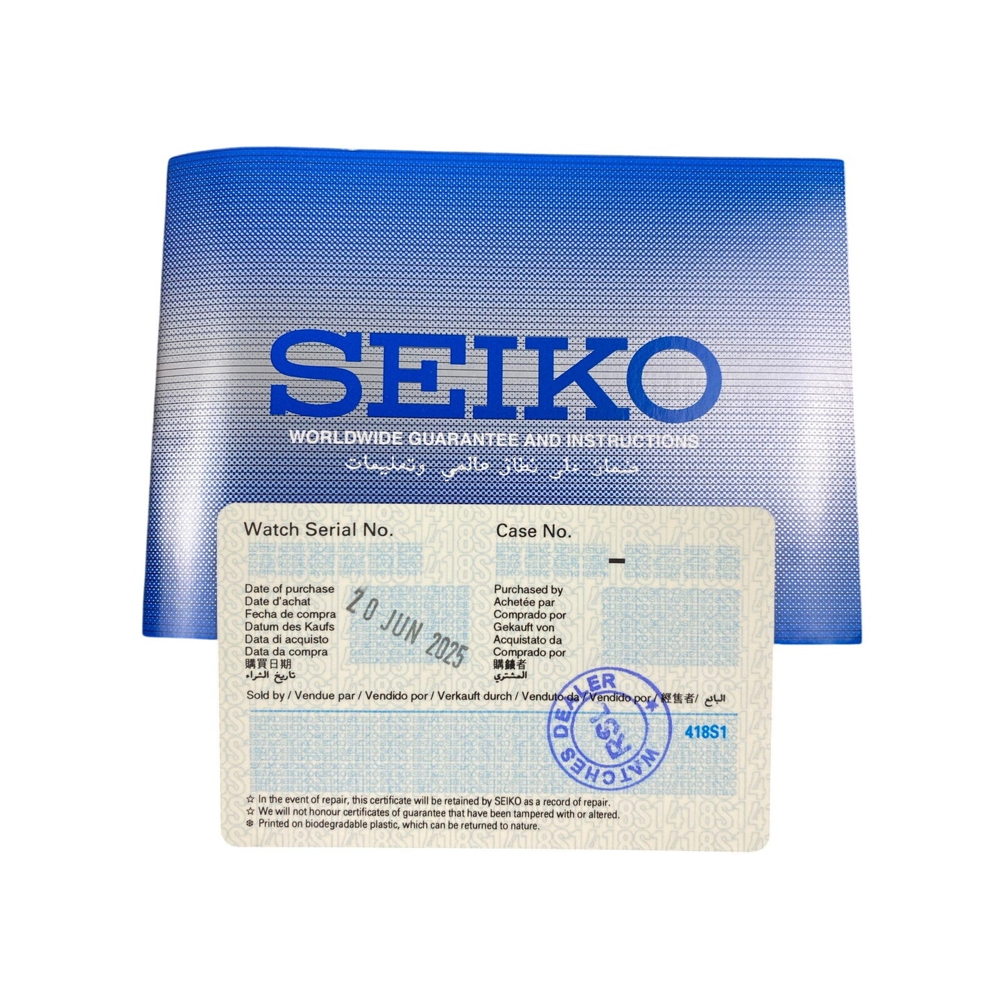 New in Box Seiko Series 5 Automatic Black Dial Men's Watch SNKL45