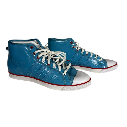 NWT Adidas Nizza Hi Sleek Women's Blue Size 7.5 High rise