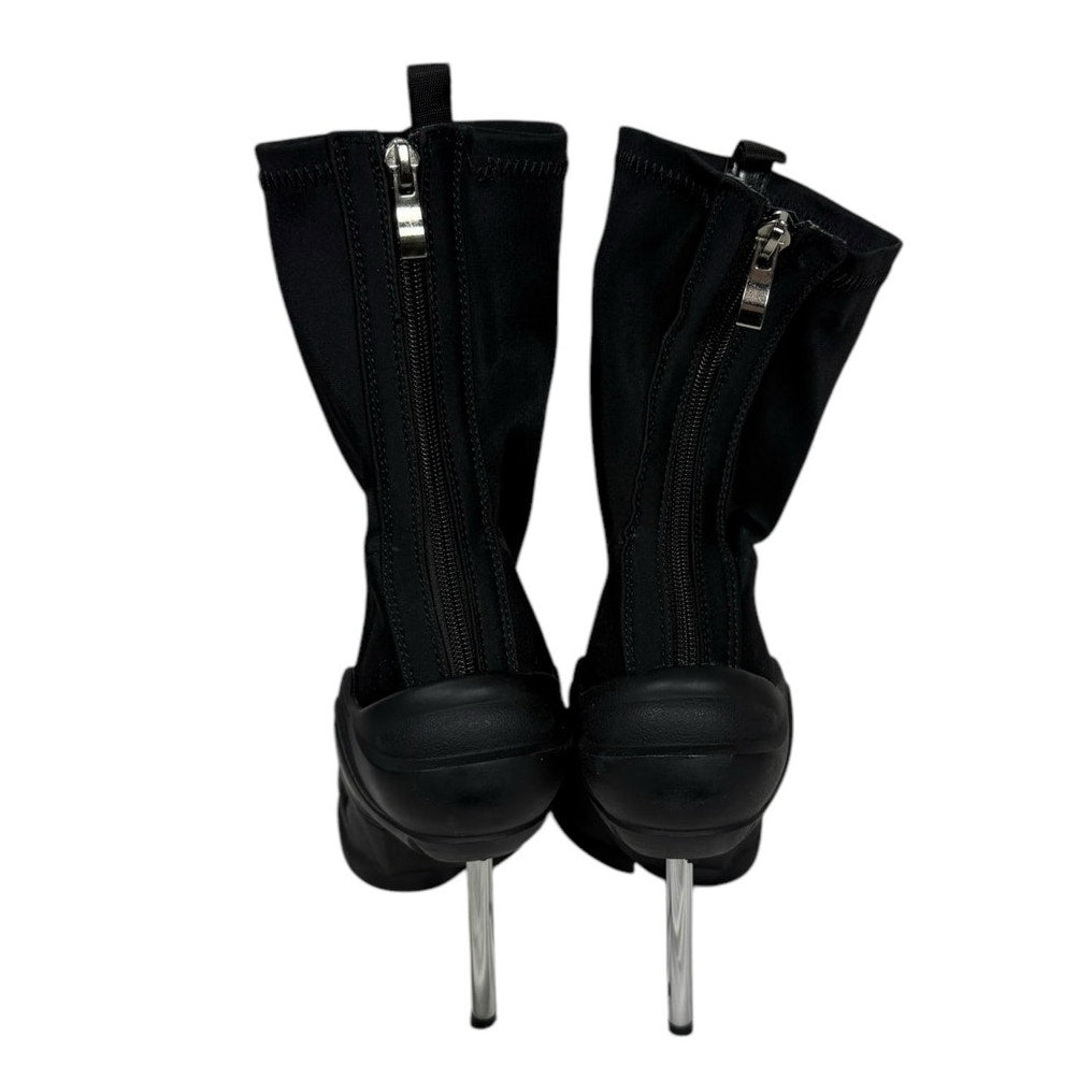 NIB Tsrenlmln Black Women's Ankle Boots Booties High Spike Stiletto Size 10