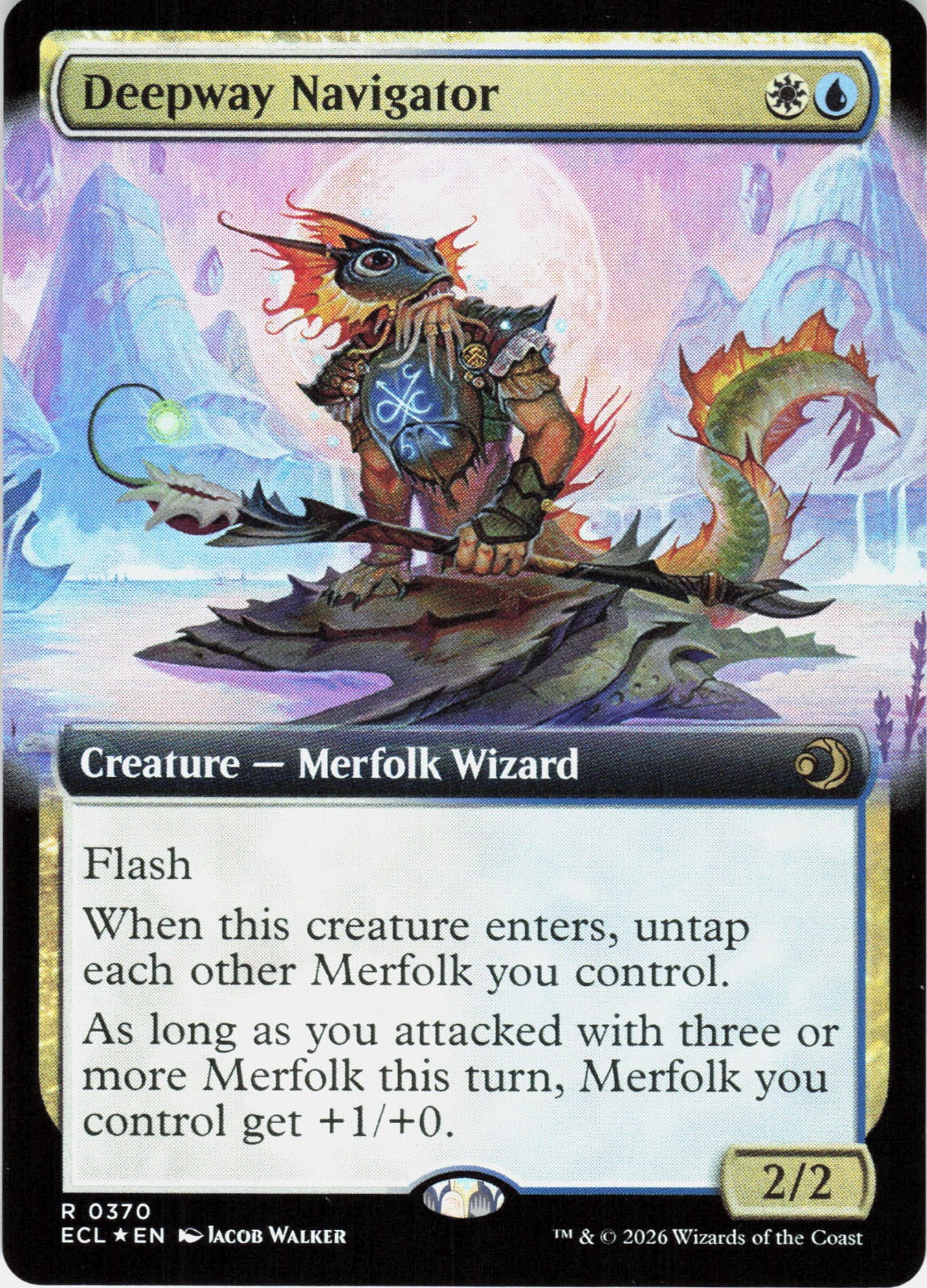 Deepway Navigator (Extended Art) Foil R Lorwyn Eclipsed 370 NM