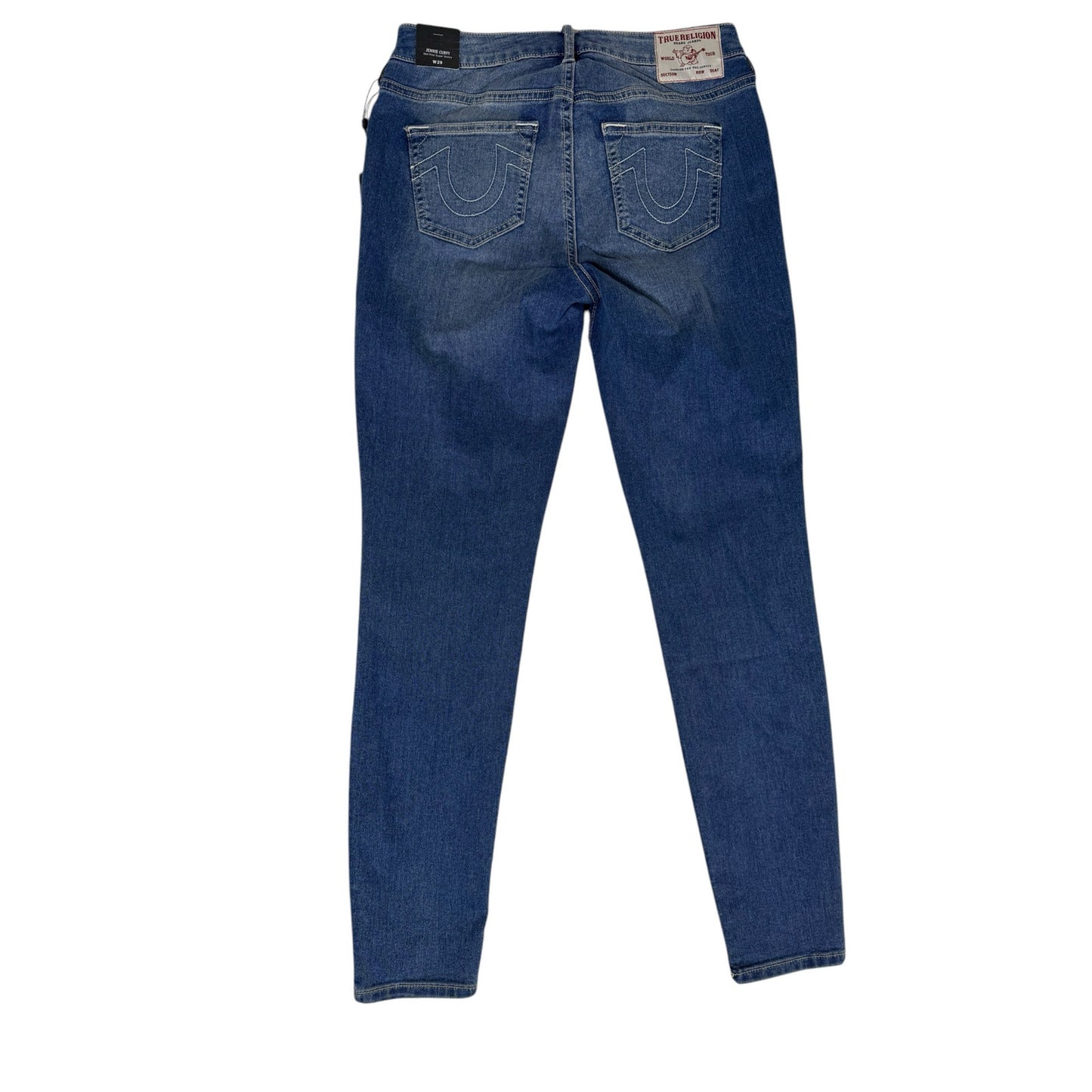 NWT True Religion Jennie Jeans Women's 29 Mid Rise Sun Kissed Washed Skinny