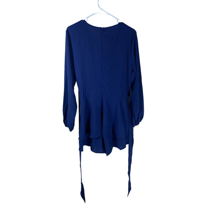 New Women’s Romper one piece V-cut Navy size Small