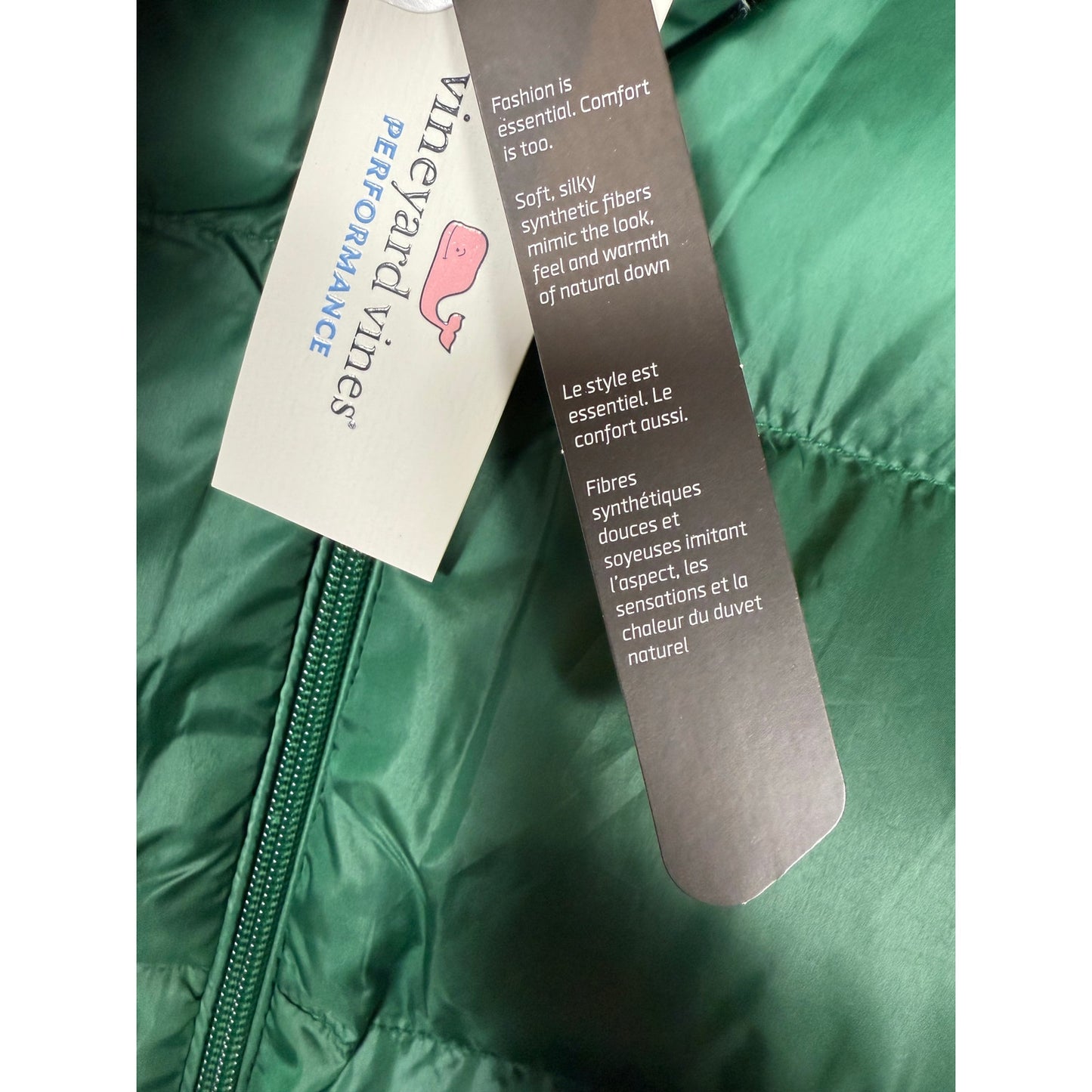 NWT Vineyard Vines Men's Oversized Puffer Vest Green XXS originally $248