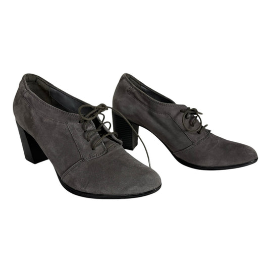 Clarks Araya Hale Boots Women's 10M Gray Suede Ankle Bootie