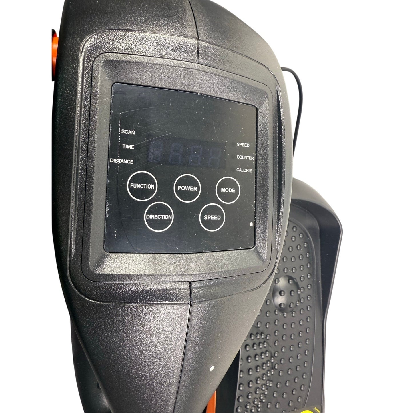 New UnderDesk Elliptical Exercise Machine Black / Orange Exerciser While Sitting