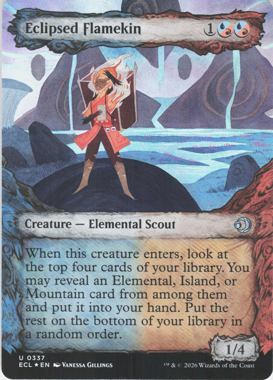 Eclipsed Flamekin (Showcase) Foil U Lorwyn Eclipsed 337 NM
