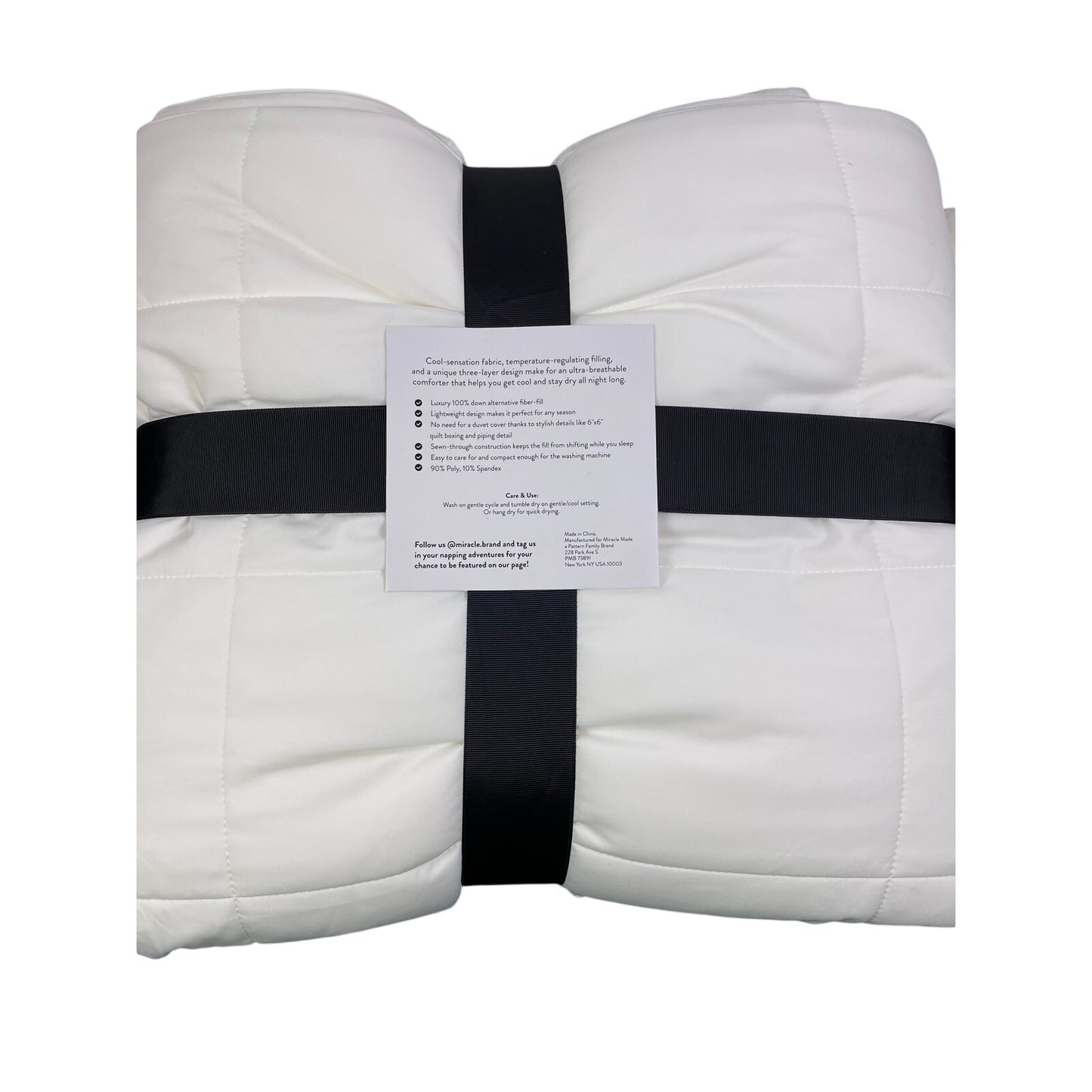 New Miracle Made All-Season Duvet Insert Comforter –Silver Treated Cotton Fabric