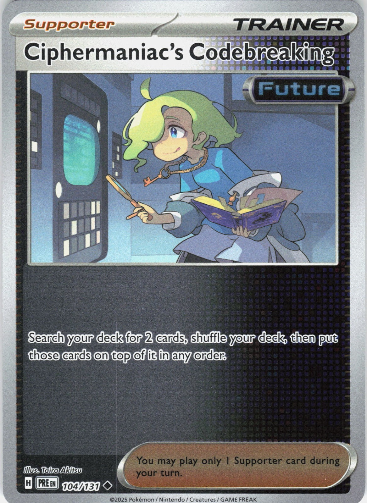 Ciphermaniac's Codebreaking Reverse Holo Uncommon SV: Prismatic Evol 104/131 NM