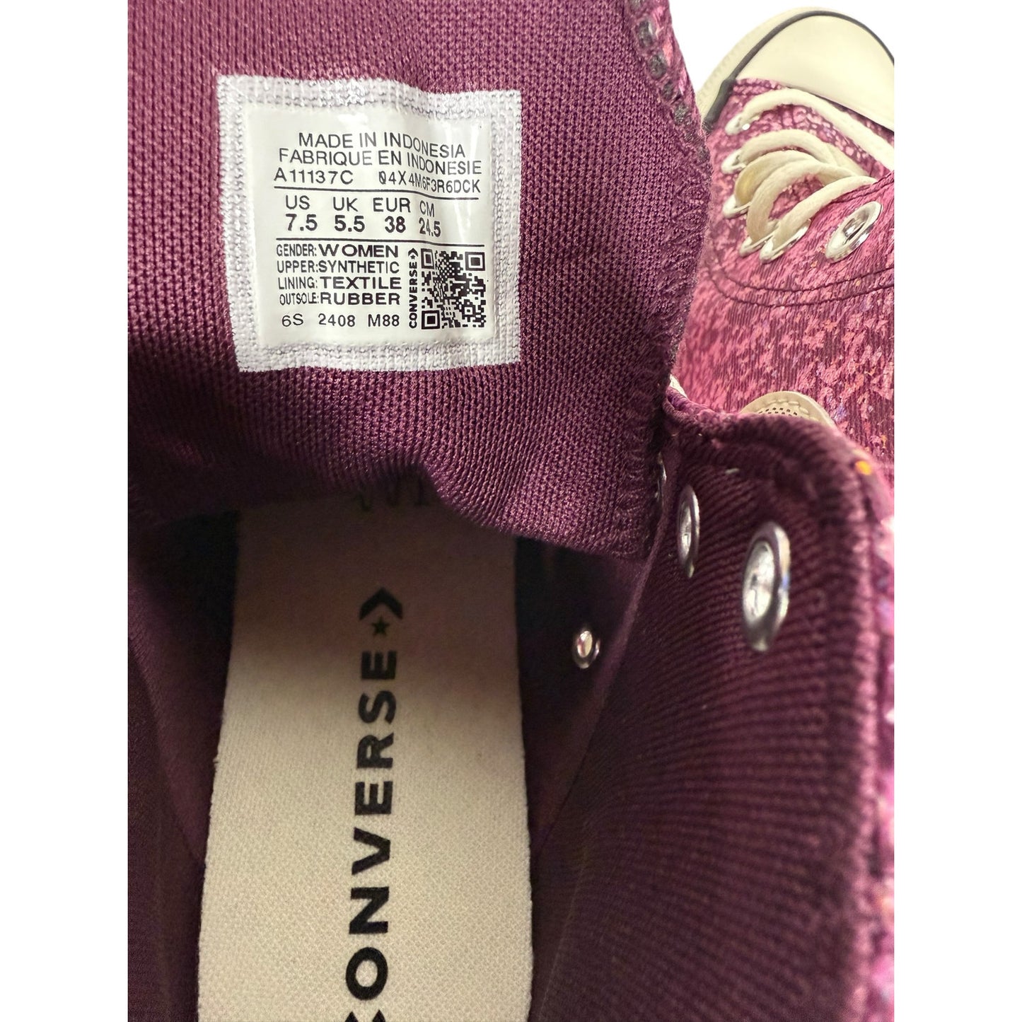 Converse Ctas Hi top shoes women's Orchid Abyss Size 7.5 Athletic