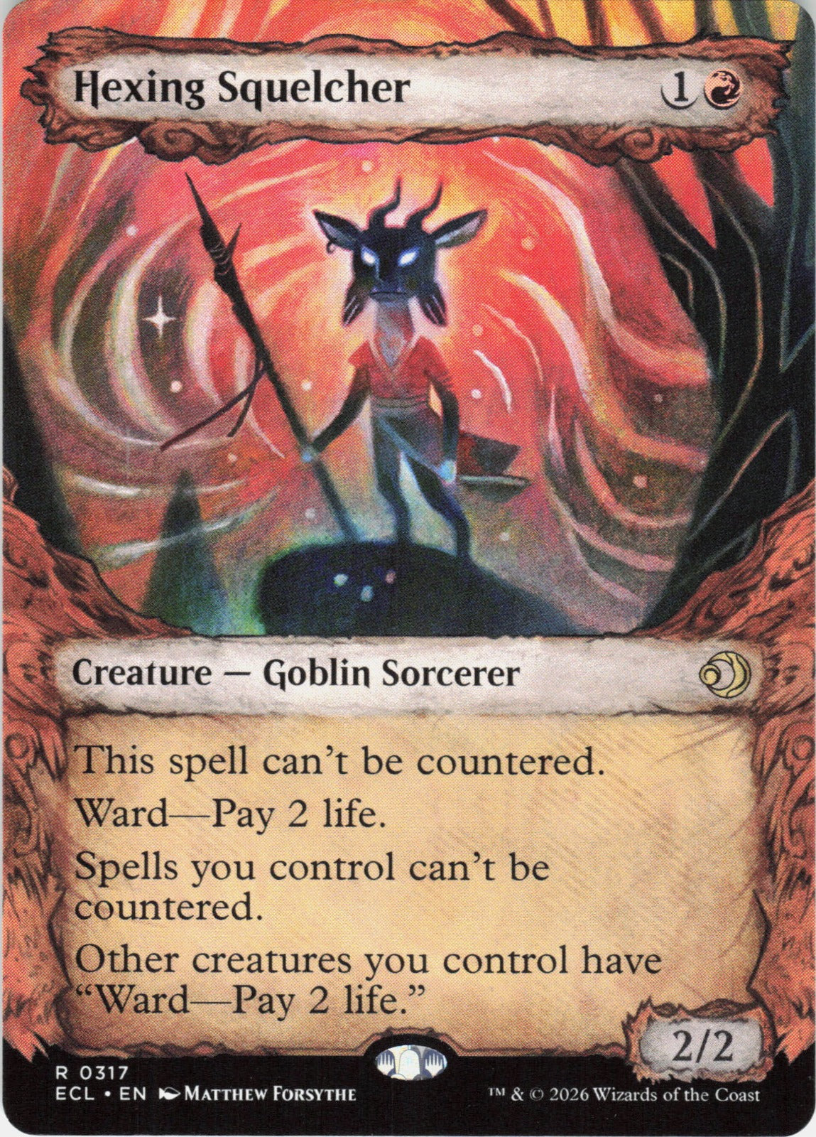 Hexing Squelcher (Showcase) R Lorwyn Eclipsed 317 NM
