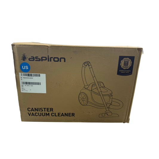 NIB Aspiron 1200W Bagless Vacuum Cleaner CA006, 3.7QT Capacity Blue and Silver