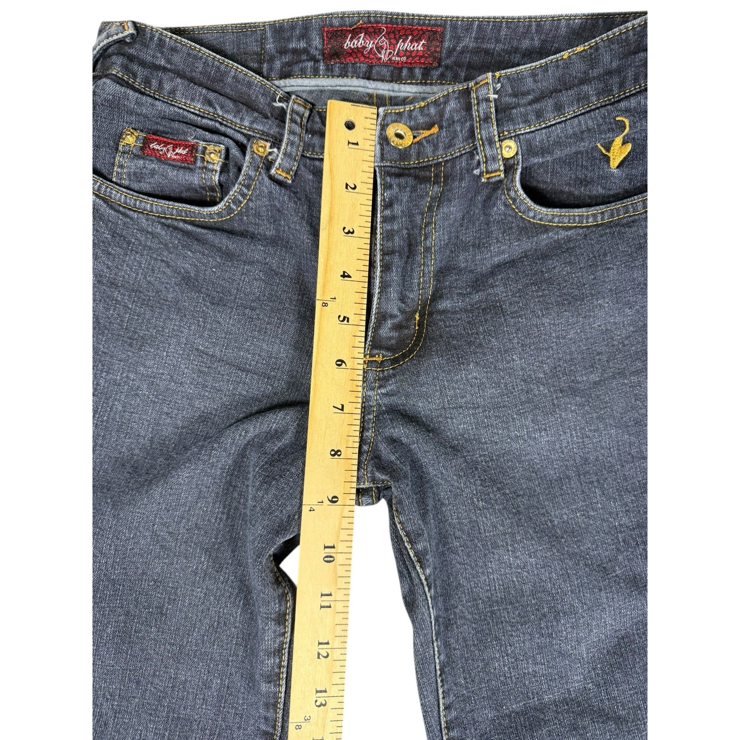 Vintage Baby Phat Jeans Women's Straight Size 26 9in rise