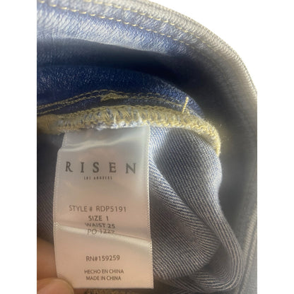 NWT Women's Risen High Waist Pull on Capri Fit Jeans Size 1