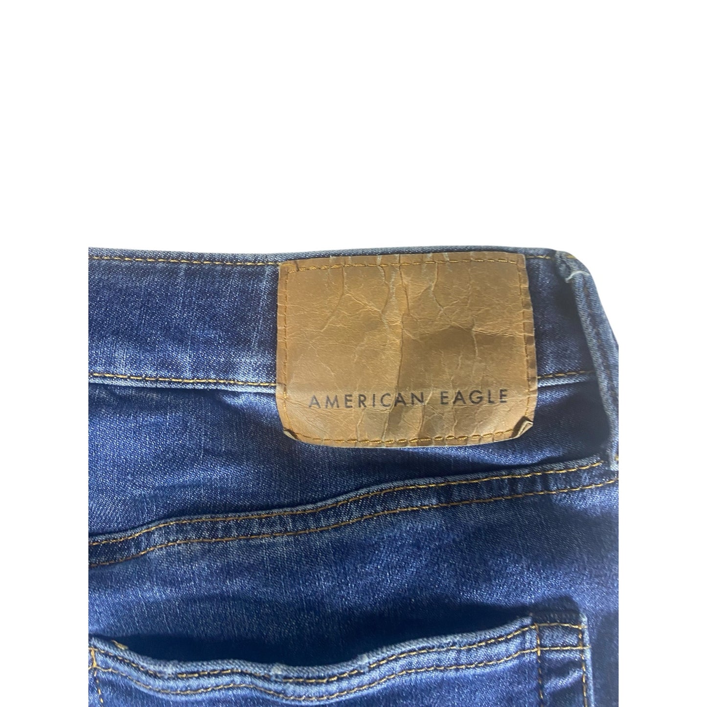 Men's American Eagle Distressed Blue Jeans Size 33x34