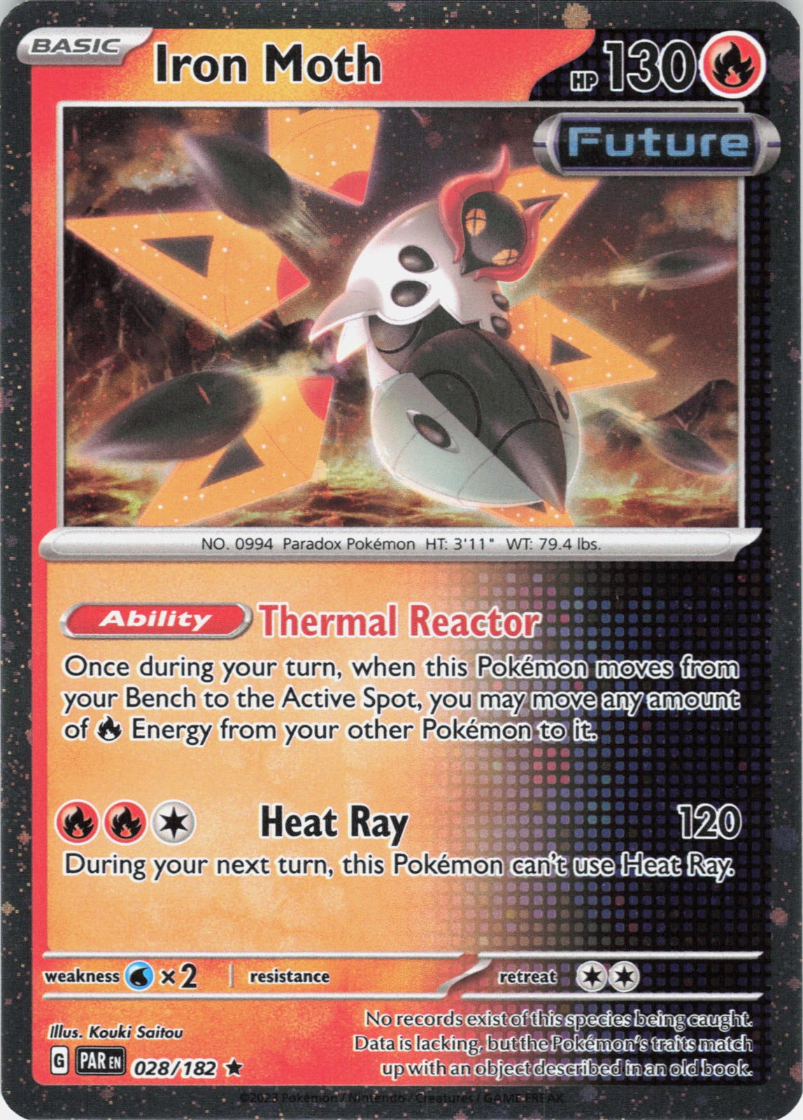 Iron Moth (Cosmos Holo) Holo Rare Miscellaneous Cards & Products 028/182 NM