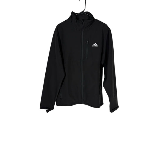 NWT Men's Adidas Golf Soft Shell Jacket Size Medium Black Full Zip