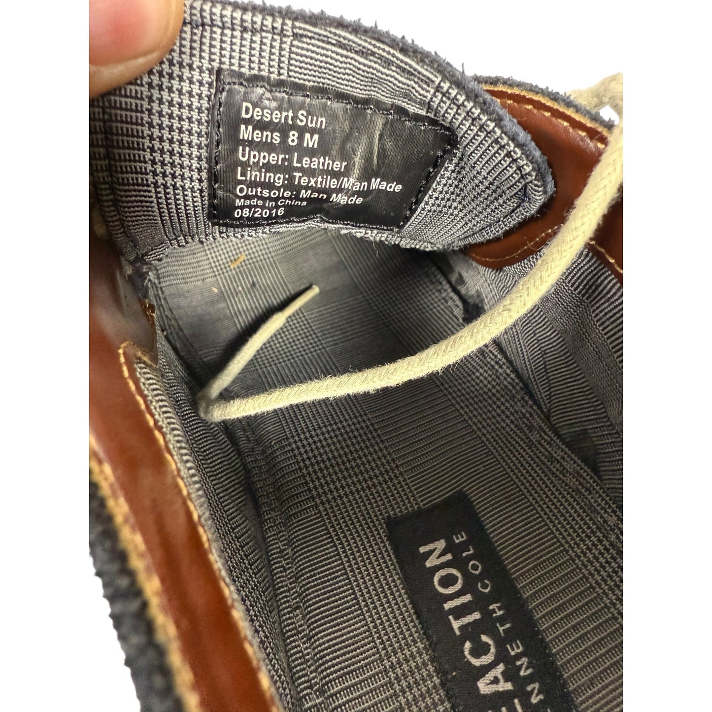 Kenneth Cole Reaction Men's Dress Shoes Navy Blue Suede Size 8M