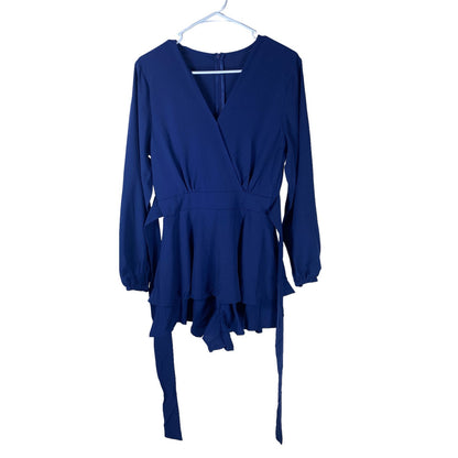 New Women’s Romper one piece V-cut Navy size Small