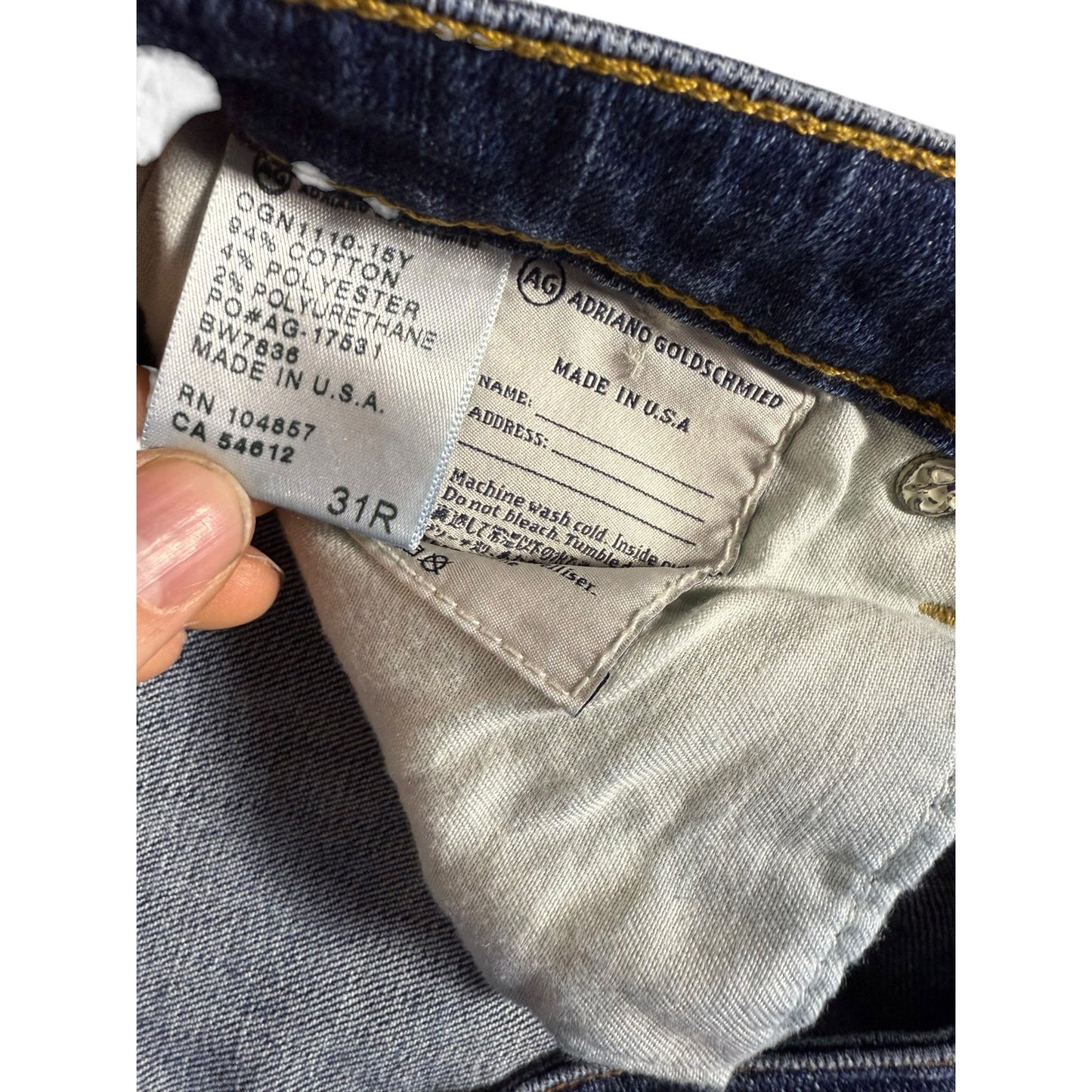 Adriano Goldschmied Stilt Cigarette Jeans Womens Size 31R