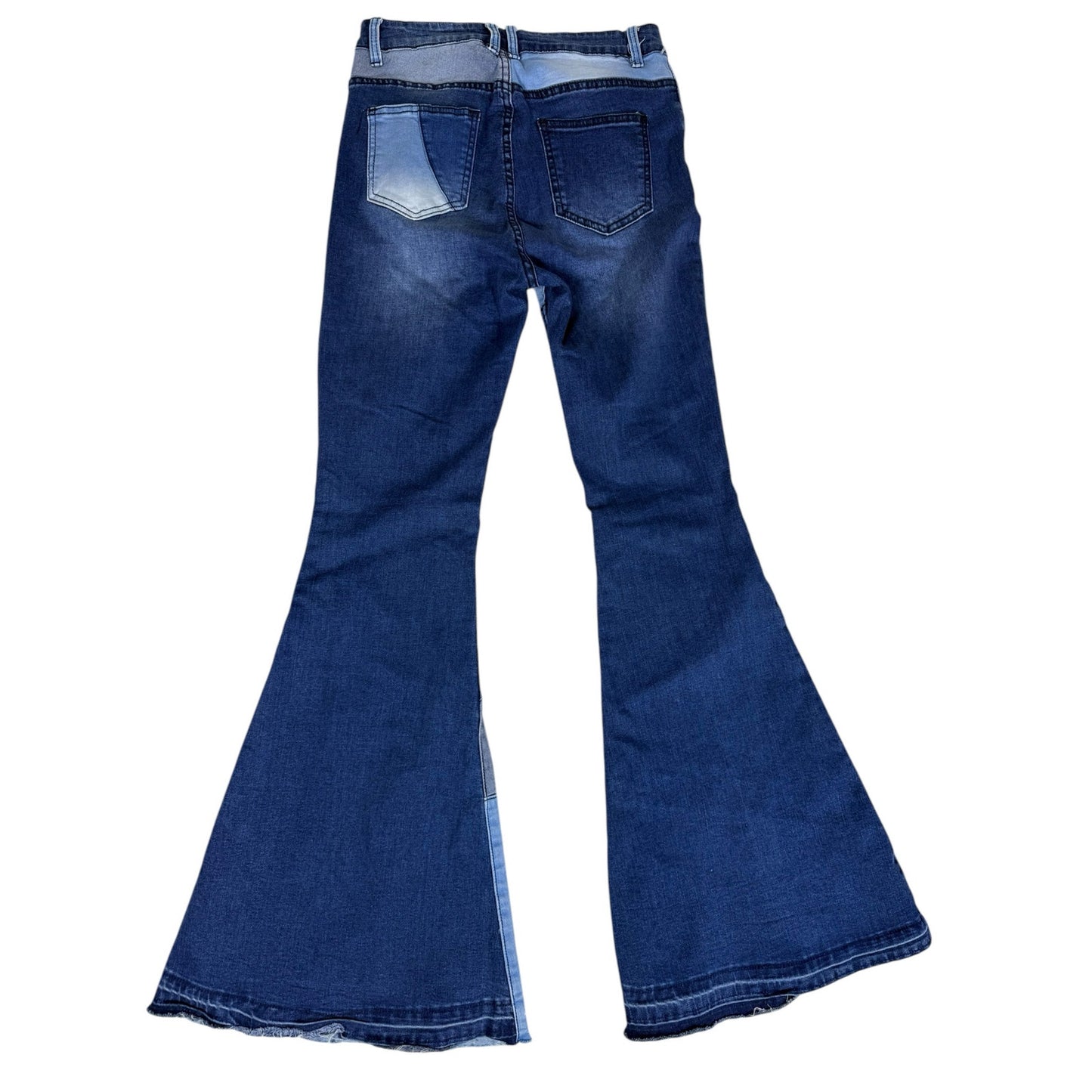 American Bazi Jeans Women's Blue Size M (28in) Flare Bellbottom Patchwork