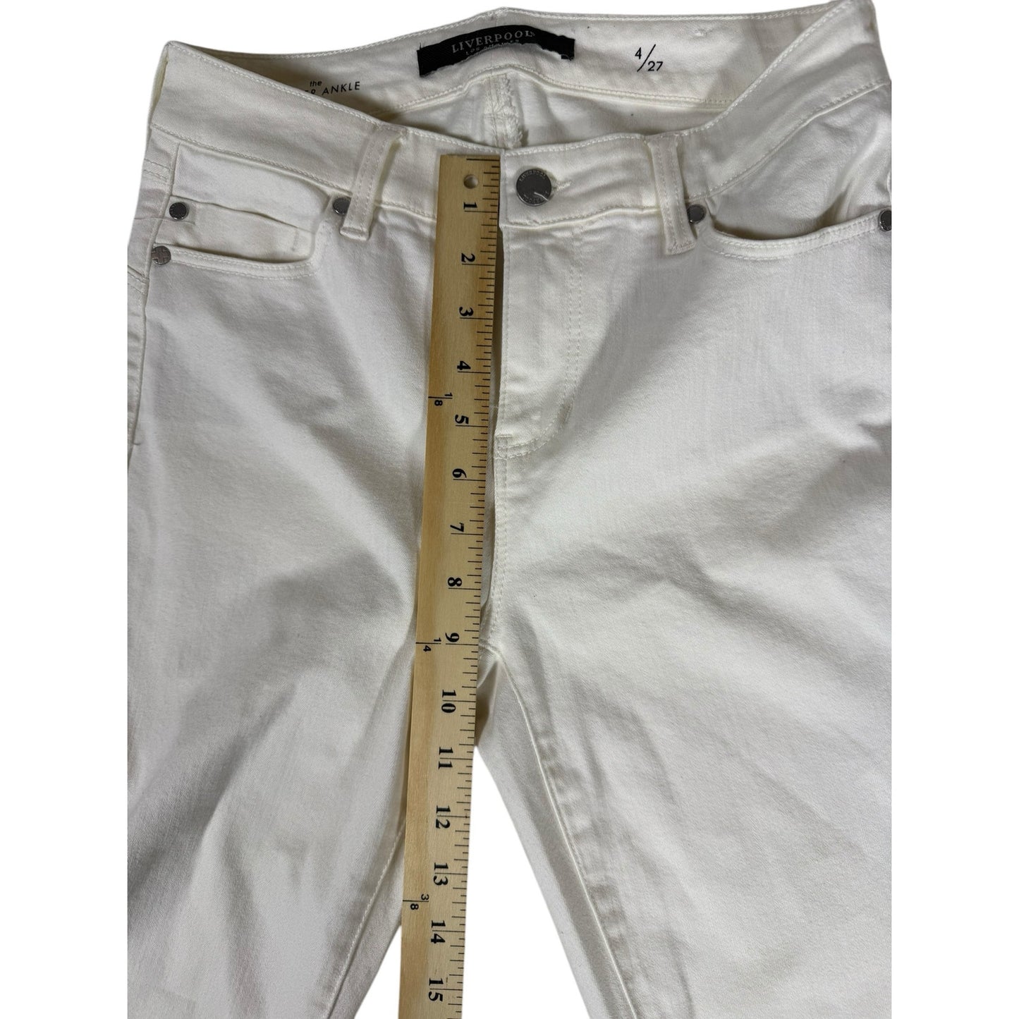 Liverpool Jeans Women's White size 4 Hugger Skinny