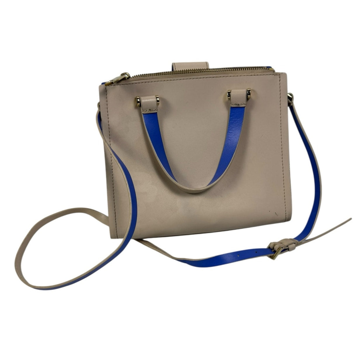 Pre-Loved Kate Spade Arbour Hill Annelle Tote Cream Blue Handles